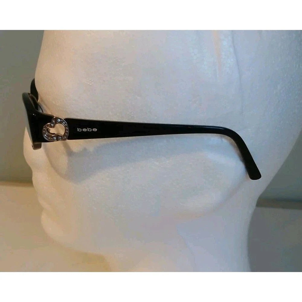 BEBE Eyeglasses Frames  Only ADMIRED BB5005 Jet Black Full Rim  W Case And Cloth